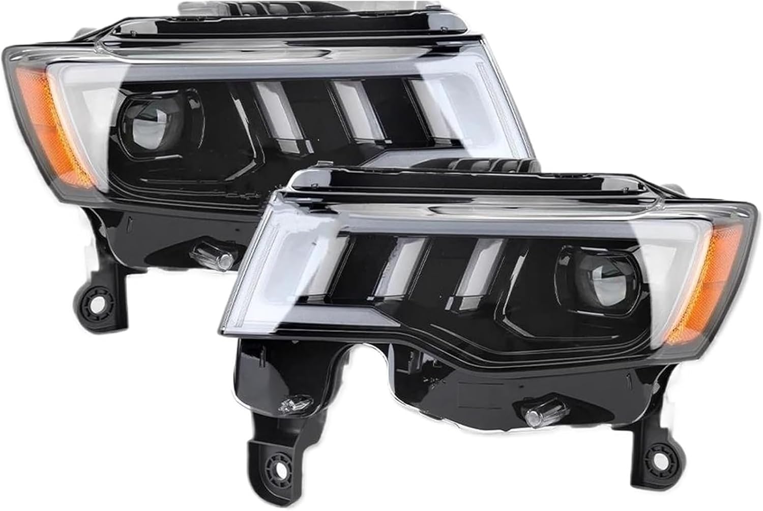 ヘッドライトアセンブリ と互換性のあるジープ用ヘッドライト2個、と